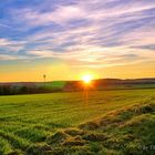 Sonnenuntergang Rosdorf papenberg ein Blick Richtung Olenhausen