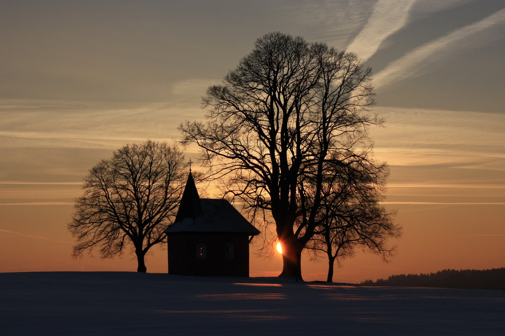 Sonnenuntergang Rote Kapelle