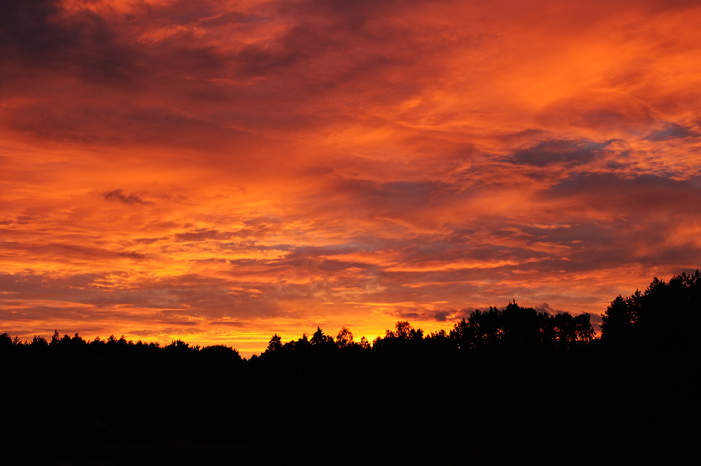 Sonnenuntergang - rote Stunde