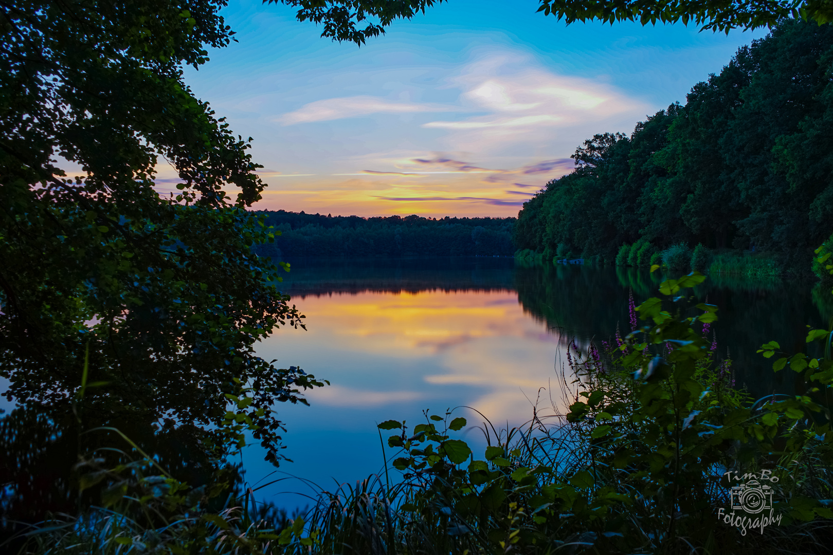 Sonnenuntergang Rubbenbruchsee Osnabrück Juli 2020