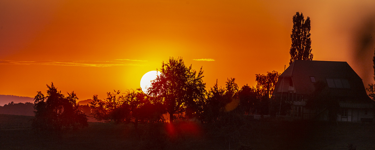 Sonnenuntergang Rüegsauschachen