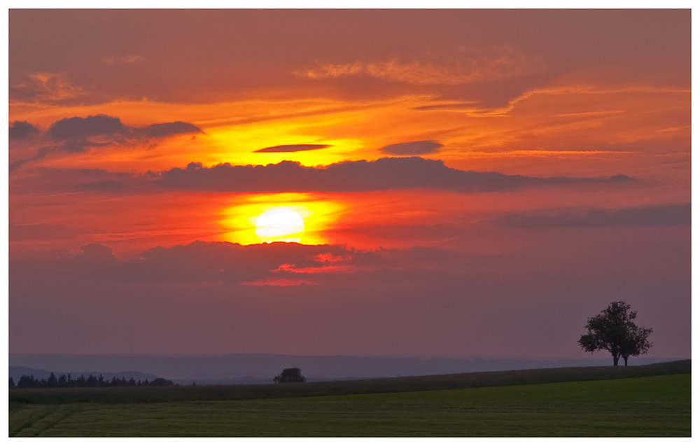 Sonnenuntergang Saargau