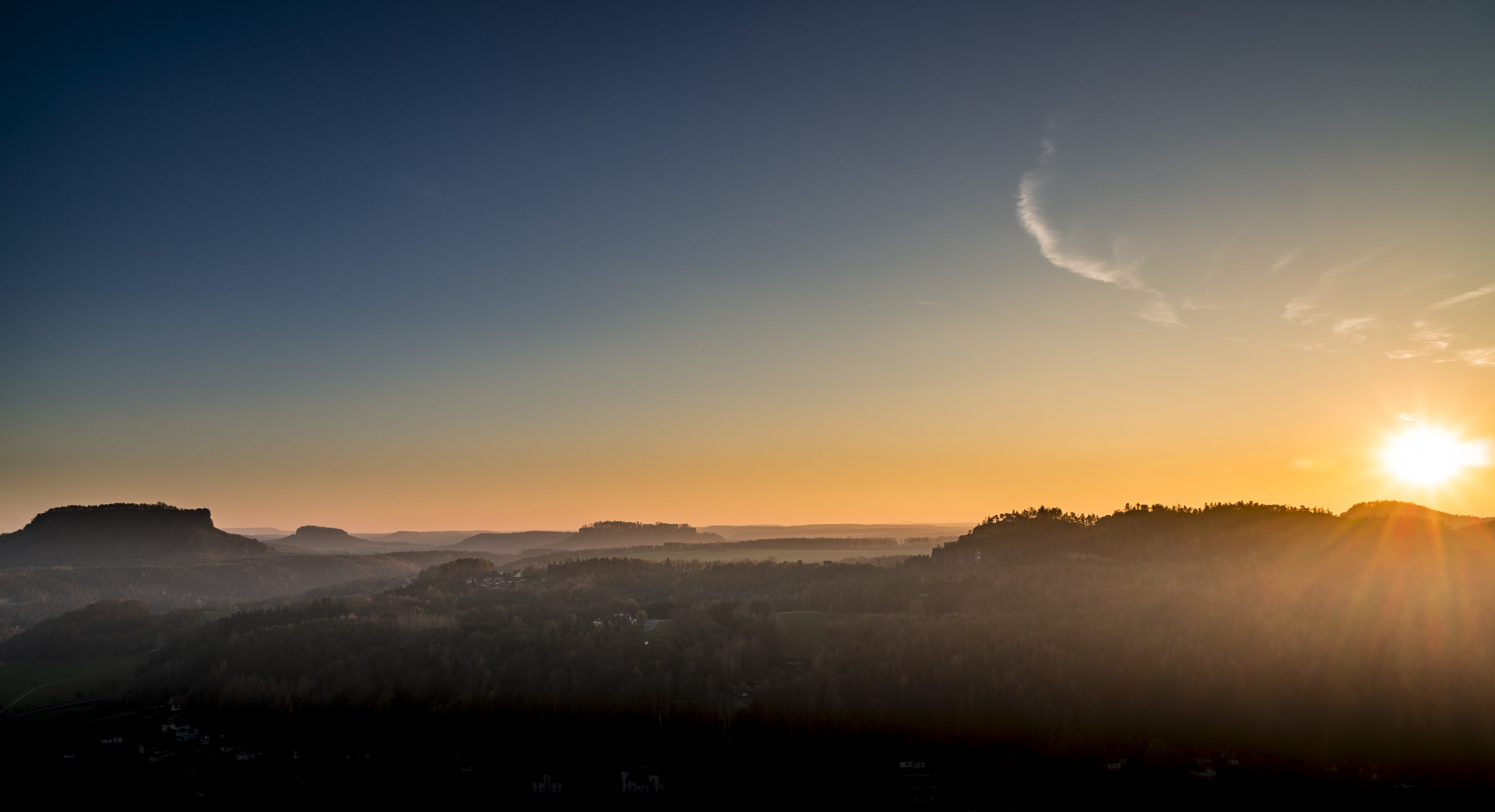 Sonnenuntergang - Sächsische Schweiz