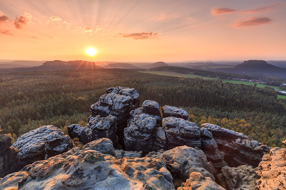 Sonnenuntergang - Sächsische Schweiz