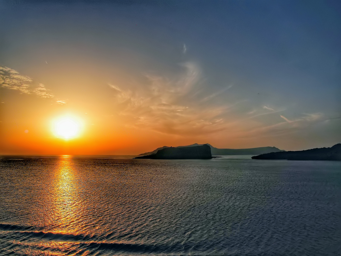 Sonnenuntergang Santorin