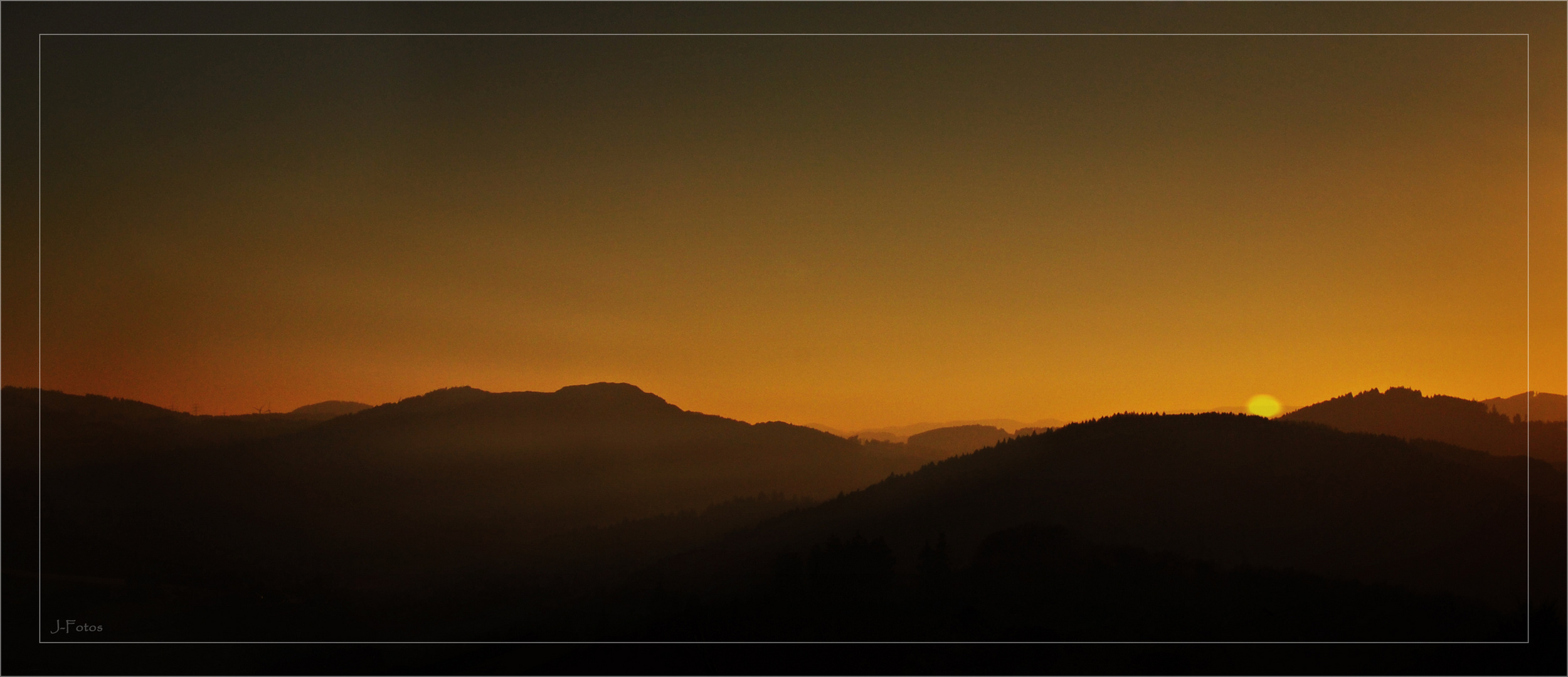 Sonnenuntergang Sauerland