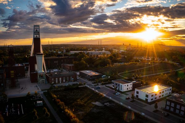 Sonnenuntergang Schlegel und Eisen Herten