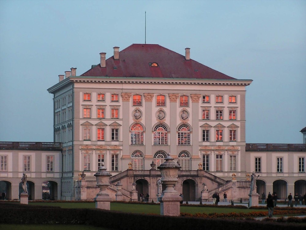 Sonnenuntergang Schloss Nymphenburg