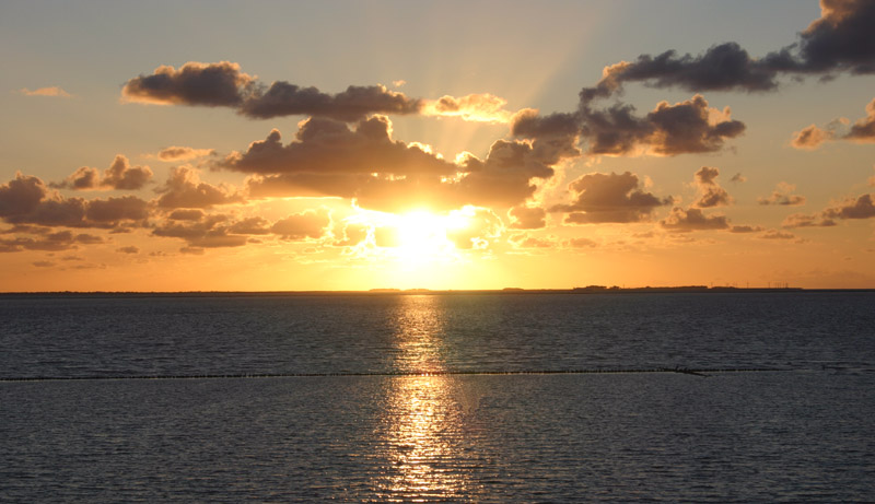 Sonnenuntergang (Schlüttsiel / Nordfriesland)