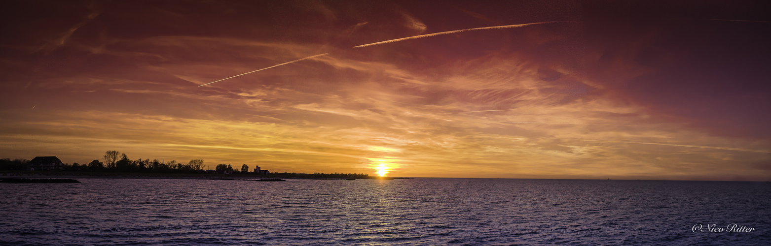 Sonnenuntergang Schönberger Strand