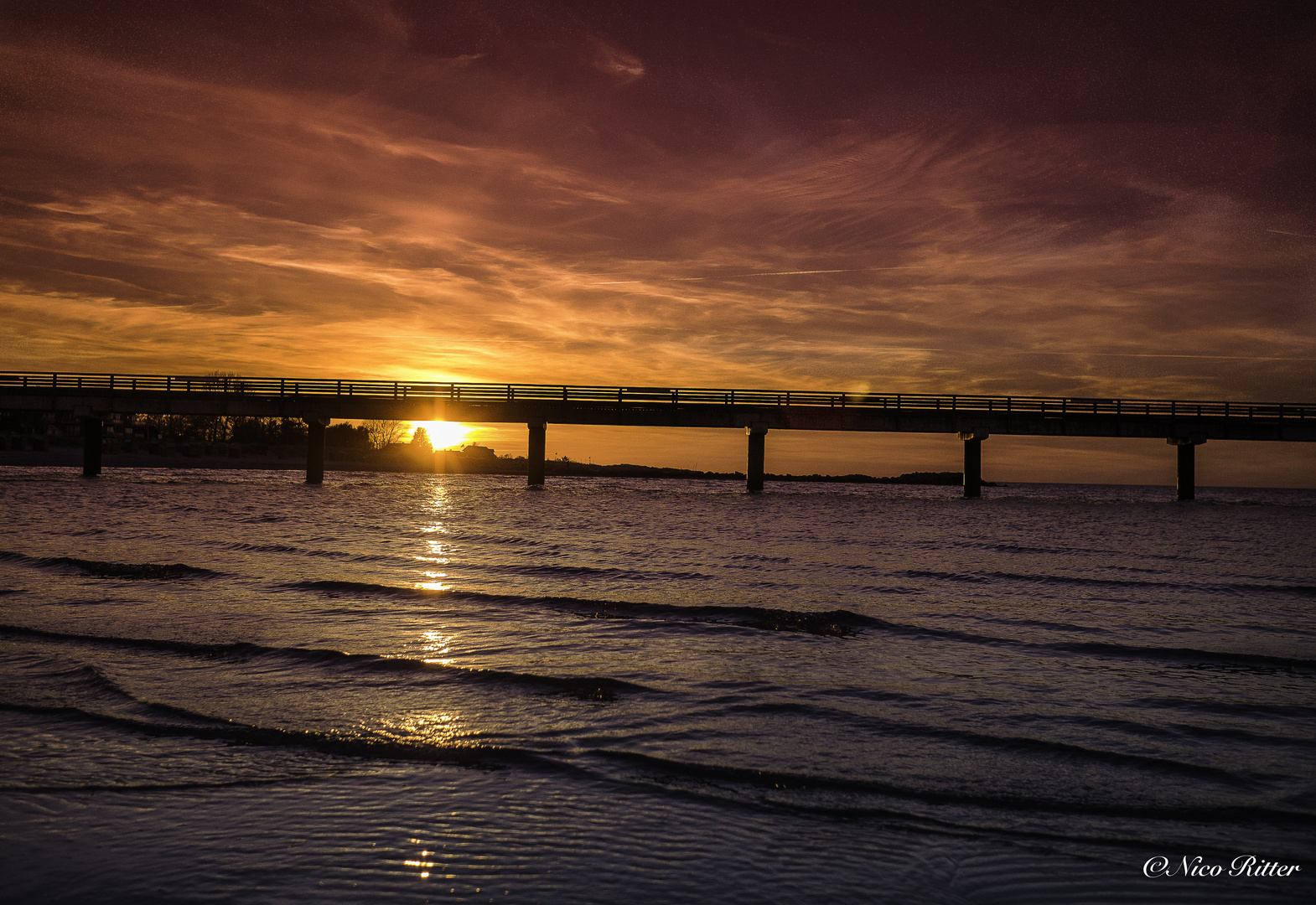 Sonnenuntergang Schönberger Strand