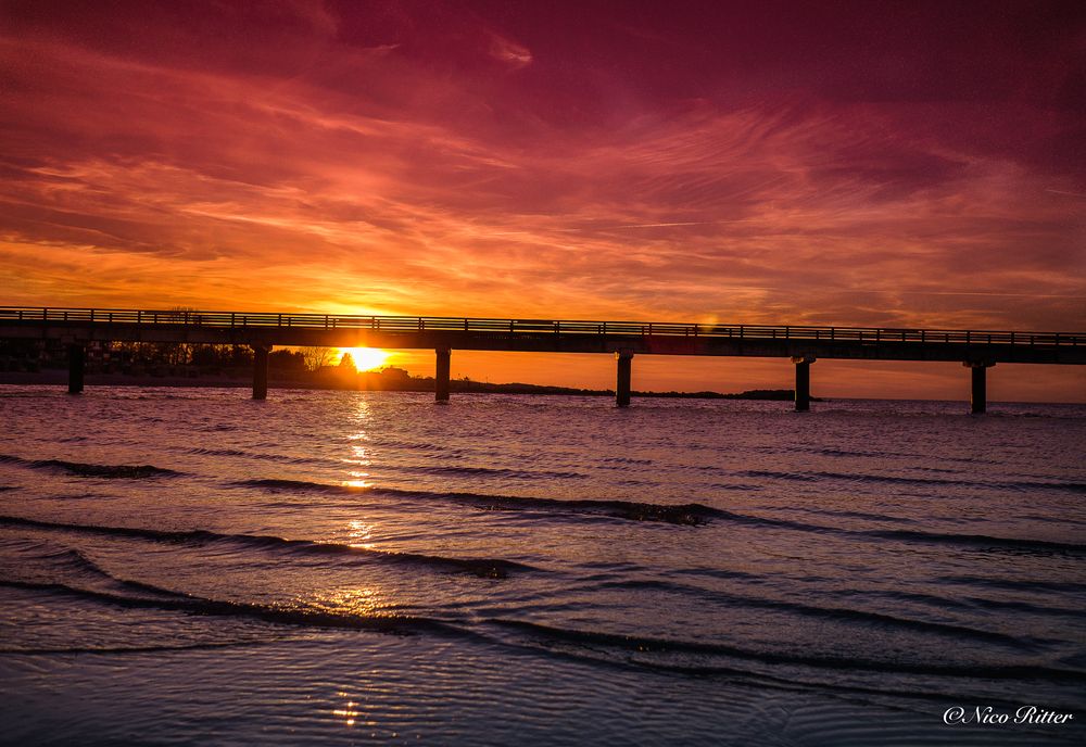 Sonnenuntergang Schönberger Strand