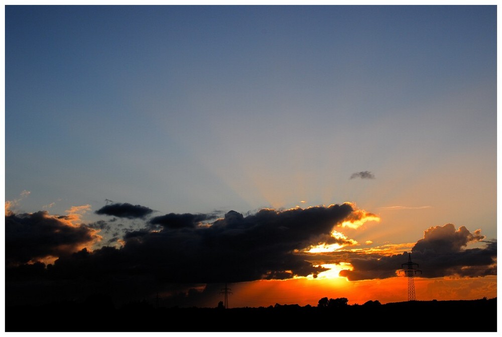 Sonnenuntergang ,schöner Urlaub an der Ostsee..