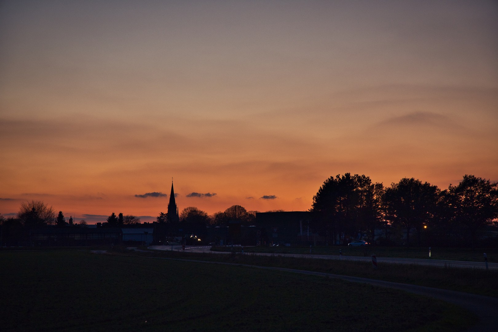 Sonnenuntergang Schwalmtal 04.11.2020