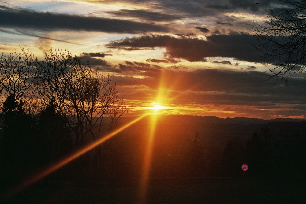 Sonnenuntergang /Schweiz