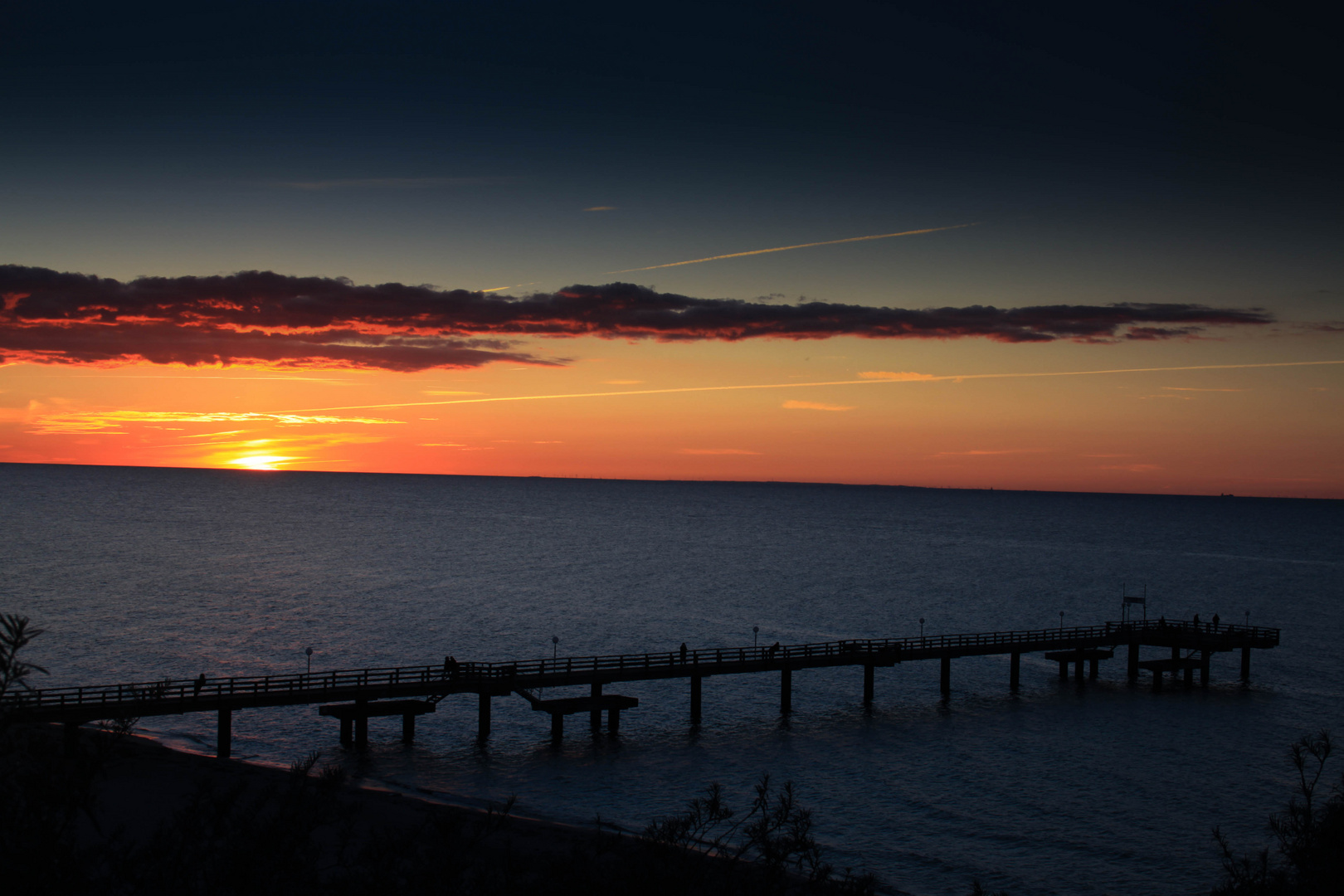 Sonnenuntergang Seebrücke Rerik