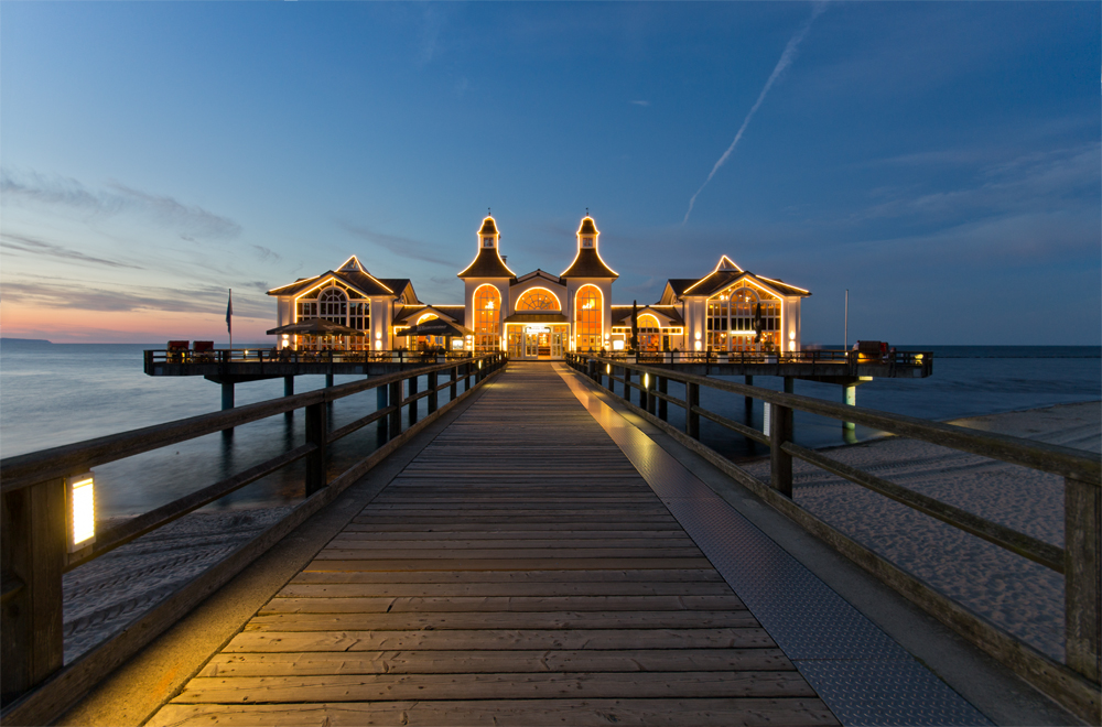 Sonnenuntergang Seebrücke Sellin