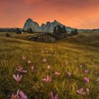 Sonnenuntergang Seiser Alm (Dolomiten/ Italien)