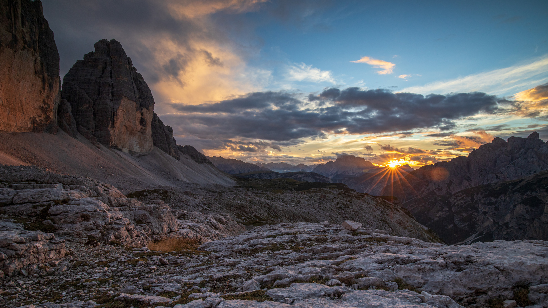 Sonnenuntergang Sextner Dolomiten