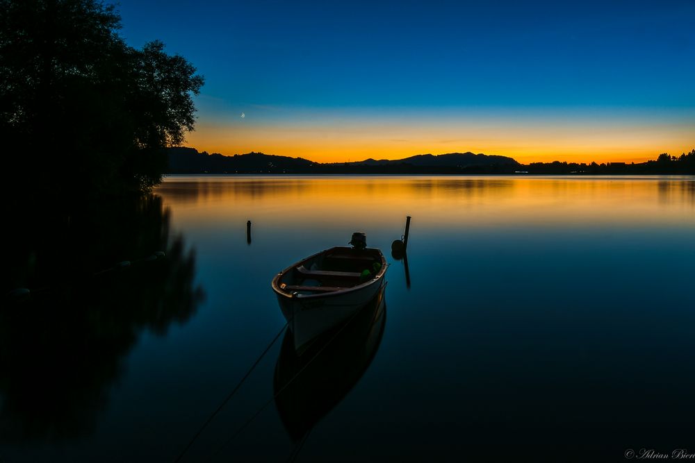 Sonnenuntergang Sihlsee