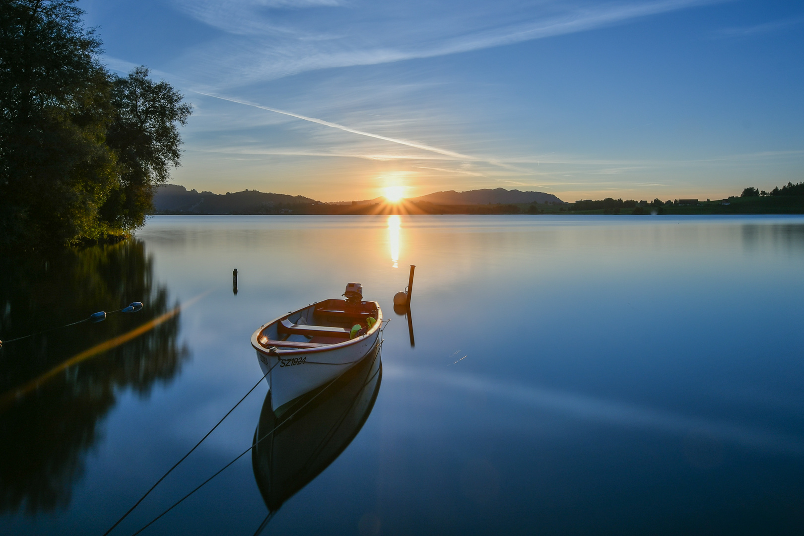 Sonnenuntergang Sihlsee 