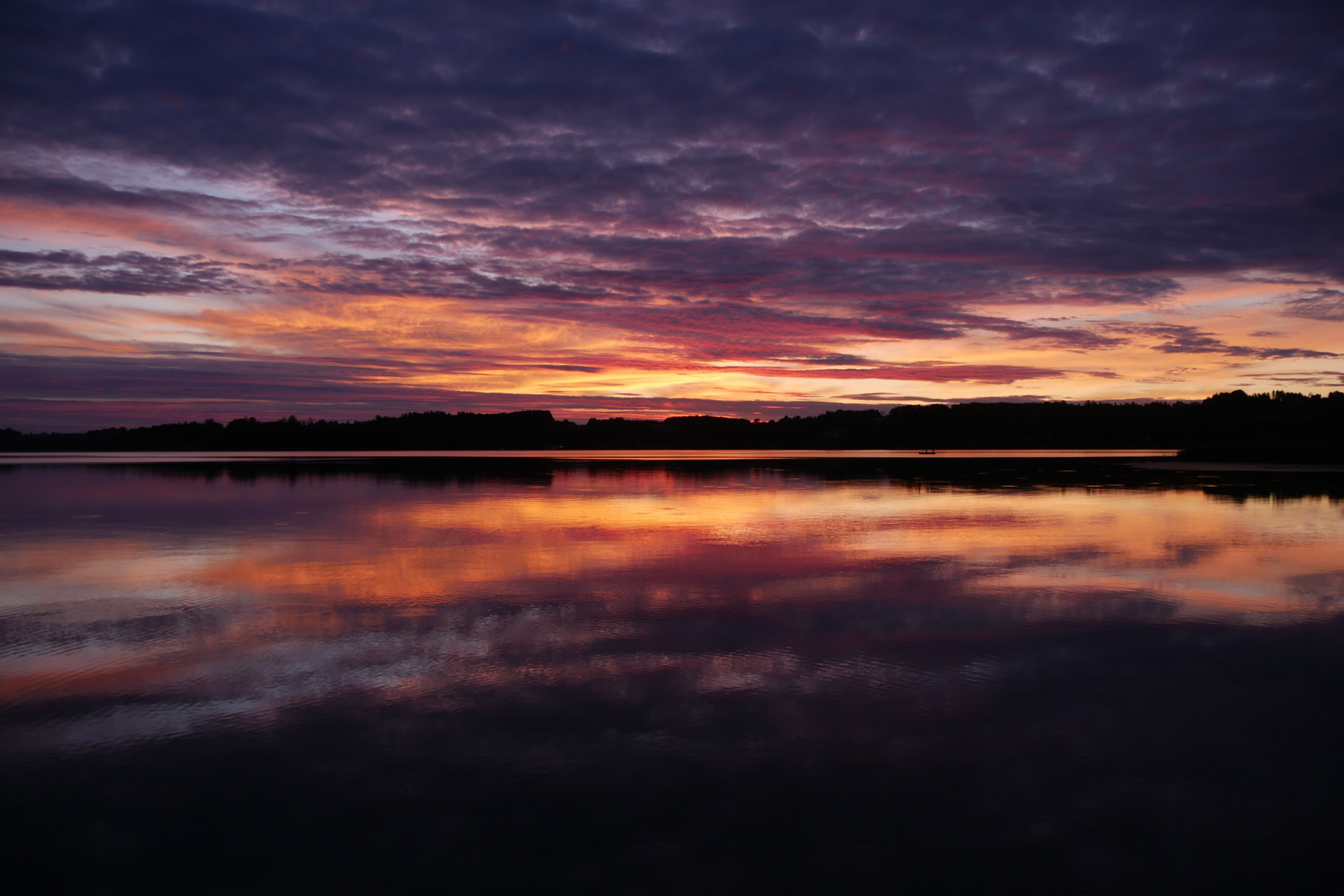 Sonnenuntergang Simssee 1