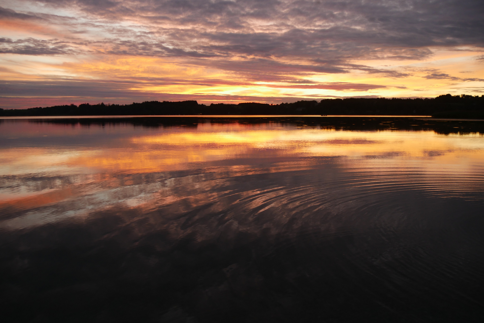 Sonnenuntergang Simssee - 2