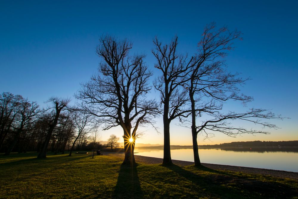 Sonnenuntergang Simssee