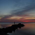 Sonnenuntergang, Skaven Strand am Ringkøbing Fjord