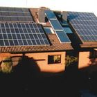 Sonnenuntergang / Solarmodule und Solarkollektoren