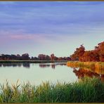 Sonnenuntergang, Sommerabend, Greifswald, am Ryck