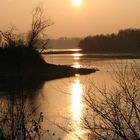 Sonnenuntergang Speyer Altrhein