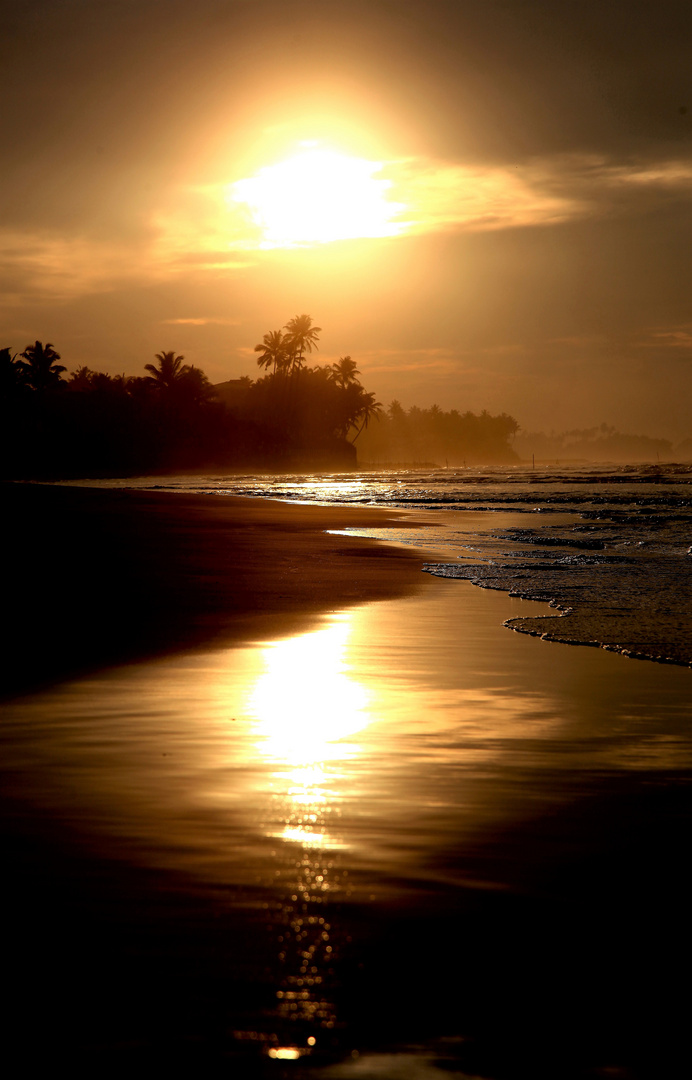 sonnenuntergang sri lanka