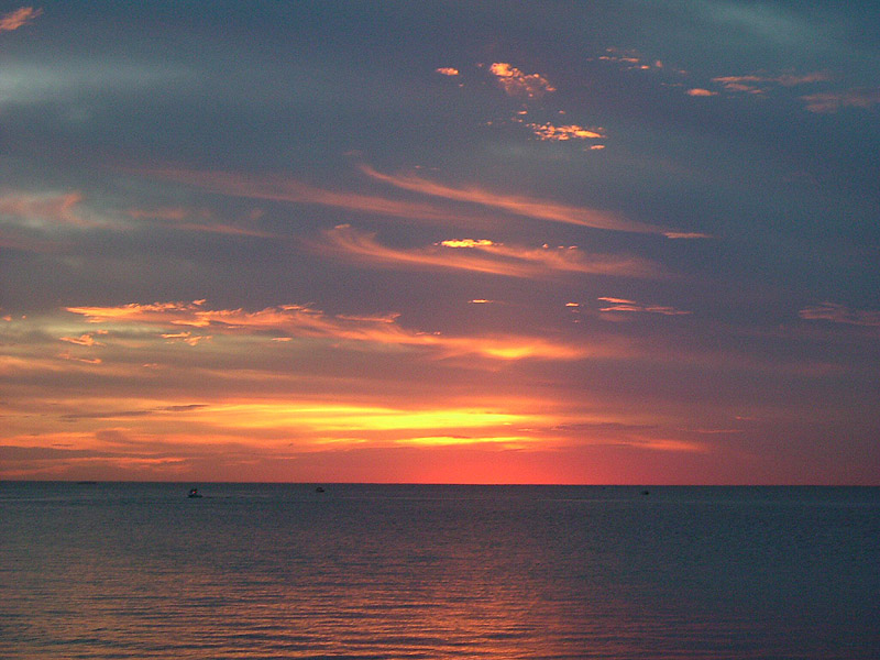 Sonnenuntergang St. Kilda Beach