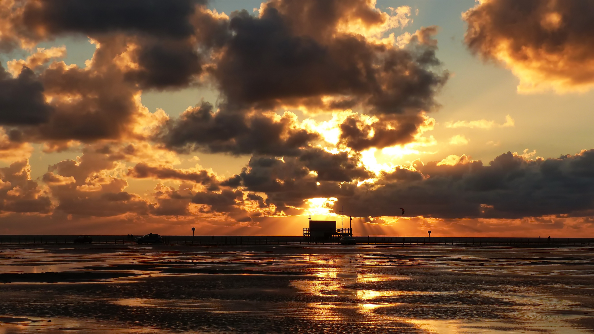 Sonnenuntergang St Peter Ording