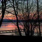 Sonnenuntergang Starnberger See. im Dezember 2007