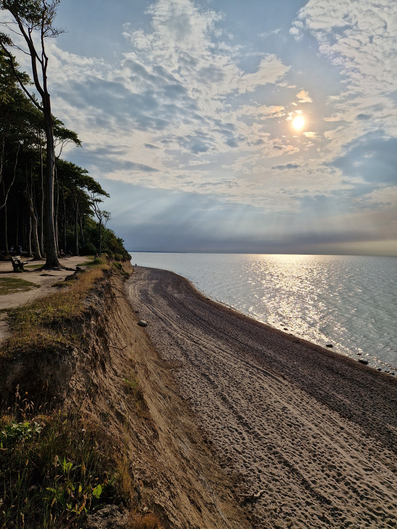 Sonnenuntergang, Steilküste Nienhagen