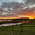 Sonnenuntergang Steinhorster Becken, Herbst 2020