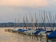 Sonnenuntergang-Stimmung am Ammersee