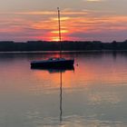 Sonnenuntergang-Stimmung am Wörthsee