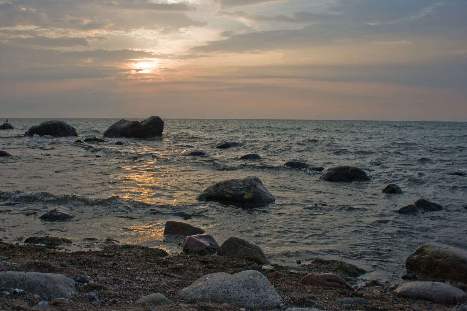 Sonnenuntergang Strand Bakenberg, Rügen