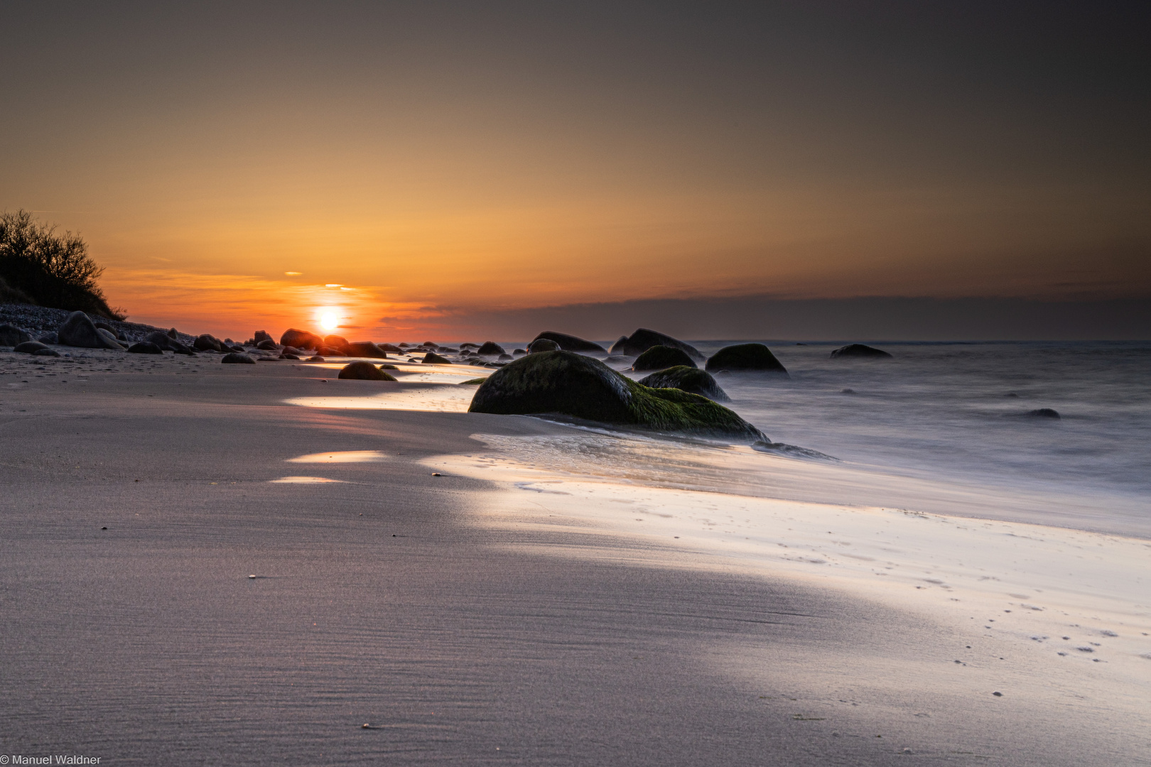 Sonnenuntergang Strand Nordufer Kap Arkona Foto & Bild deutschland