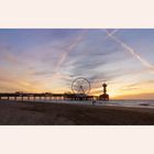 Sonnenuntergang, Strand Scheveningen, Holland 