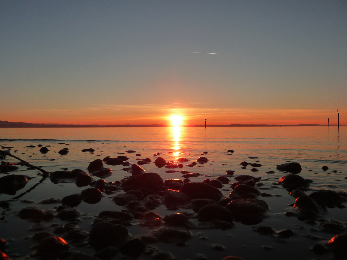 Sonnenuntergang Strandbad Langenargen