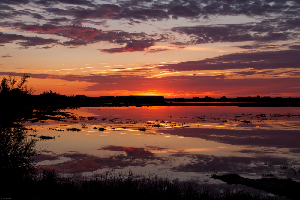 Sonnenuntergang Südfrankreich