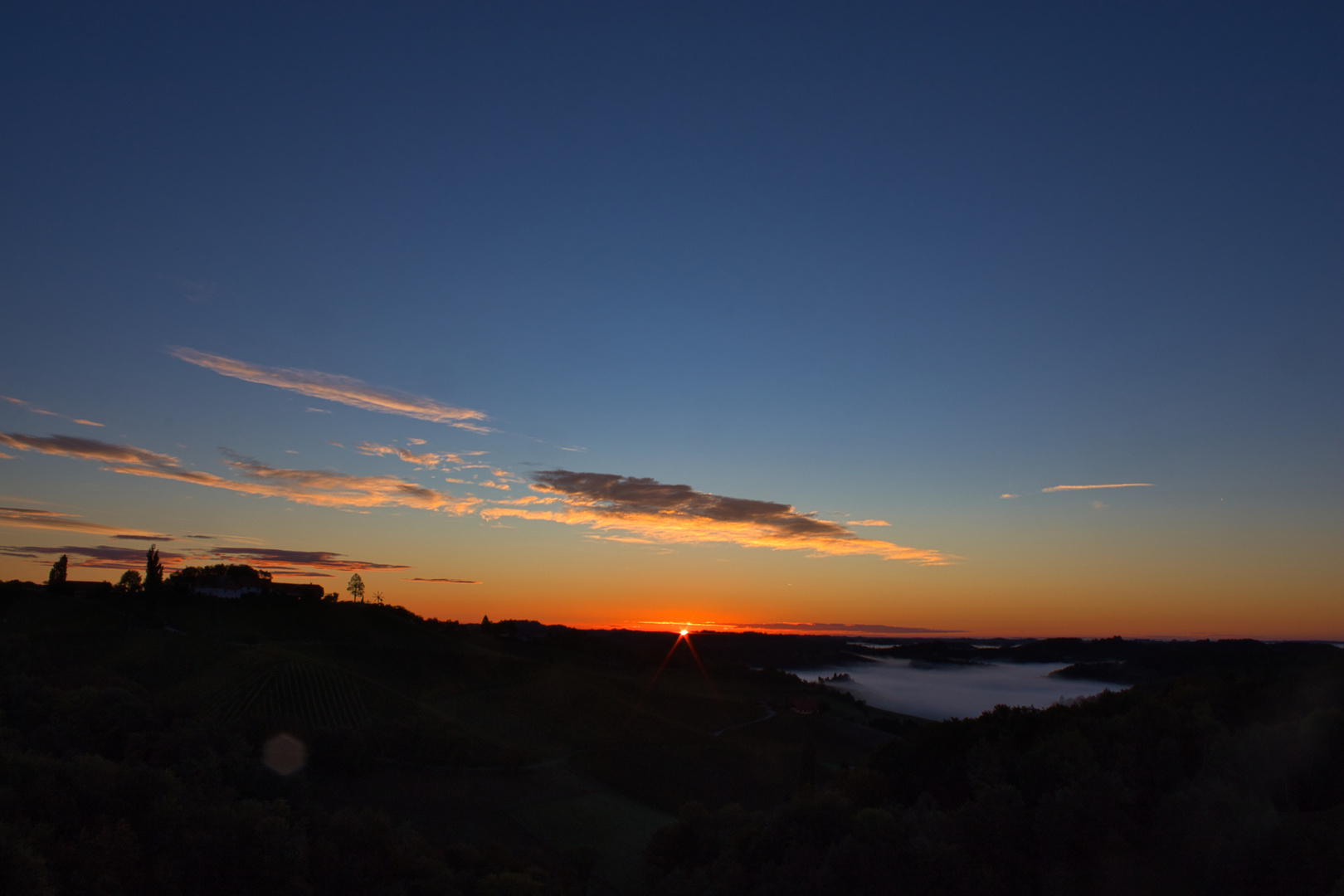 Sonnenuntergang Südsteiermark