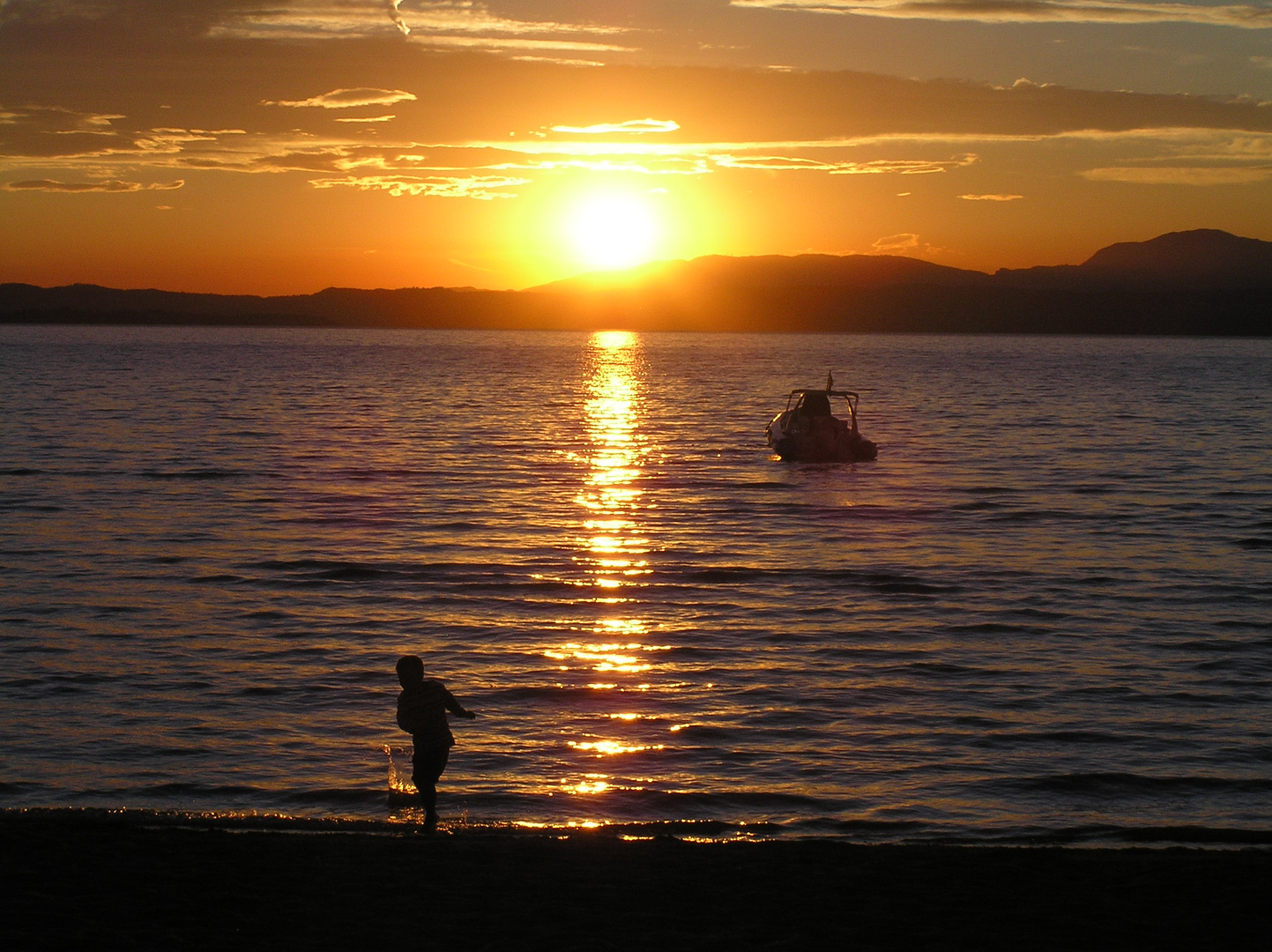 Sonnenuntergang - Sunset. Lago di Garda - Gardasee