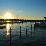 Sonnenuntergang, Sunset,   puesta de sol, Achterwasser, Usedom 1