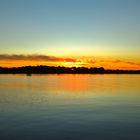 Sonnenuntergang, Sunset, puesta del sol, Achterwasser, Usedom 2