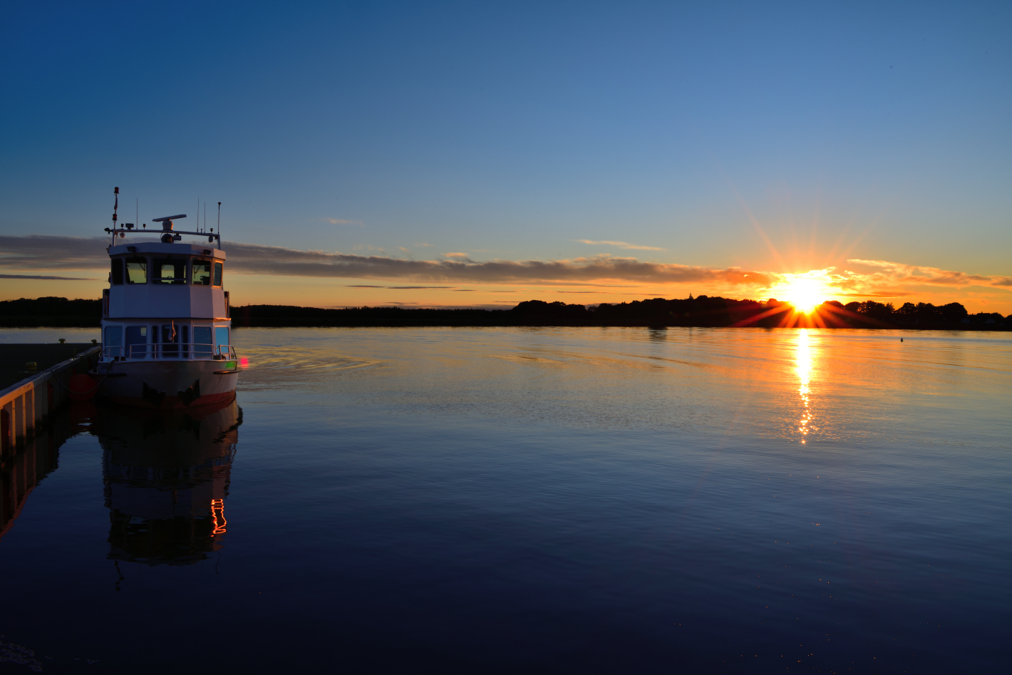 Sonnenuntergang, Sunset, puesta del sol, Achterwasser, Usedom 3